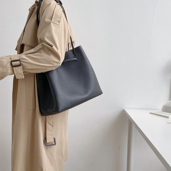 

new middle women handbags pu leather high capacity ladies shoulder bag solid color female crossbody bag whole sale