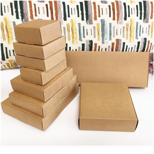 

50pcs new paper wedding favor gift box kraft cookies candy pvc windows boxes birthday party accessories packa jllphr