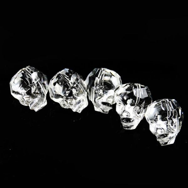 

20mm 5pcs skull crystal beads suncatcher crystal prisms faceted skull crystal charms skull head diy bracelet jewelry accessories h jllqrb