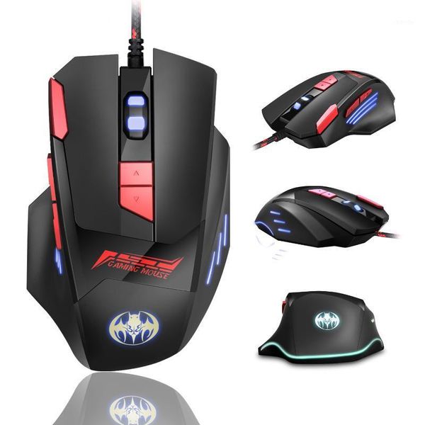 

mice ergonomic wired gaming mouse 8 button 6800 dpi usb computer gamer mause with backlight for pc lap