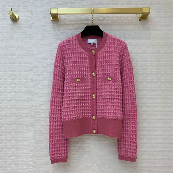 

european and american women's wear 2020 winter new style long - sleeved single - breasted fine buttons fashion knit coat, Black