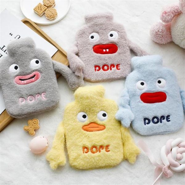 

cute pvc stress pain relief therapy water bottle bag with knitted soft cozy cover winter warm heat reusable hand warmer wmtagp petsyard
