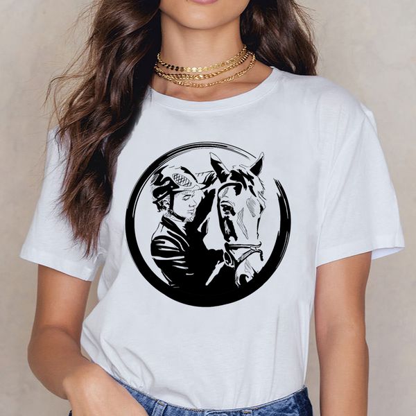 

t shirt women horse riding equitation womens 34 sleeve humor white short female shirt sport hooded sweatshirt hoodie