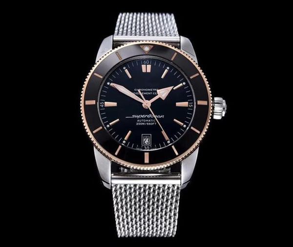 

2021 new super ocean culture 42mm, , 300 m waterproof.eta9015 movement, ceramic ring mouth.sapphire mirror, automatic mechanical watch, Slivery;brown