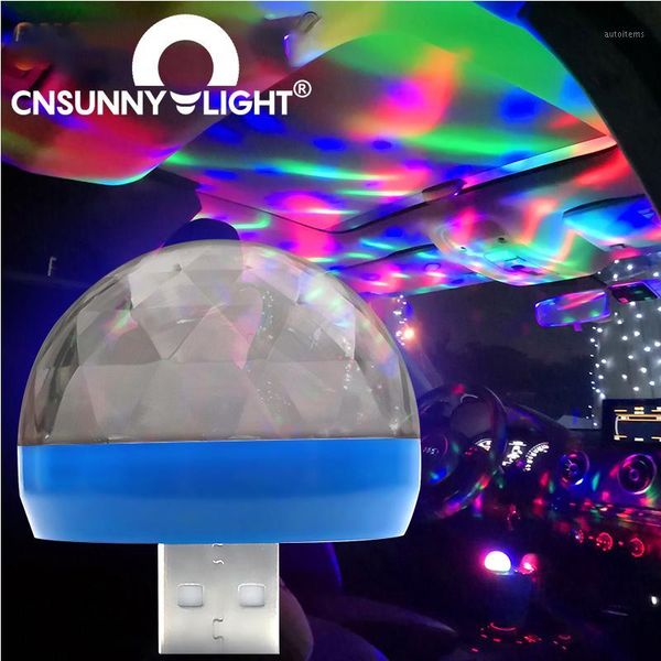 

cnsunnylight led car usb atmosphere light dj rgb mini colorful music sound lamp usb-c phone surface for festival party karaoke1
