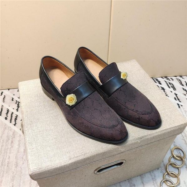 

m1 men dress shoes male handmade business shoes italian embroidery designer oxfords shoes fashion black flock loafers size 39-46 11