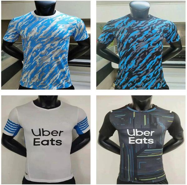

2021 2022 player version gerson saliba konrad soccer jerseys mandanda guendouzi benedetto milik kamara payet thauvin 21 22 football ytrew, Black;yellow