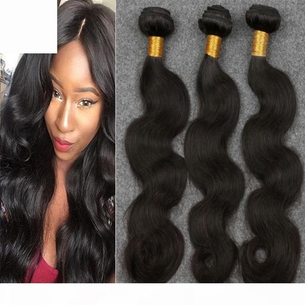

peruvian virgin hair body wave bundles unprocessed virgin human hair body weave peruvian hair 3 pieces one head, Black