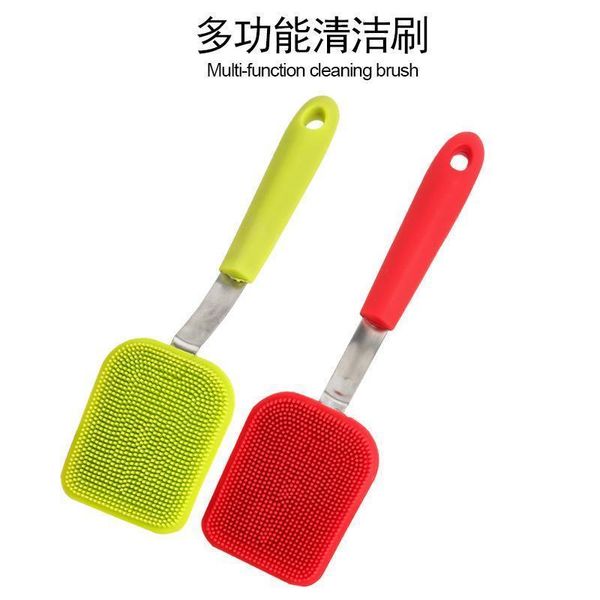 

kitchen gadgets hanging multi functional sile cleaning brush kitchen going to oily dishwashing brush handle washing pan h jllmjg