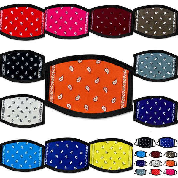 

face mask designer fashion face masks dust proof anti smog 3d cross-border printing cashew flower mask double layer facemask fwc3344