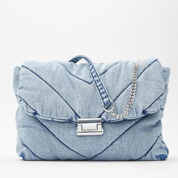 

luxury designer jeans bags women denim chain crossbody bags for women 2020 women's handbags shoulder messenger female