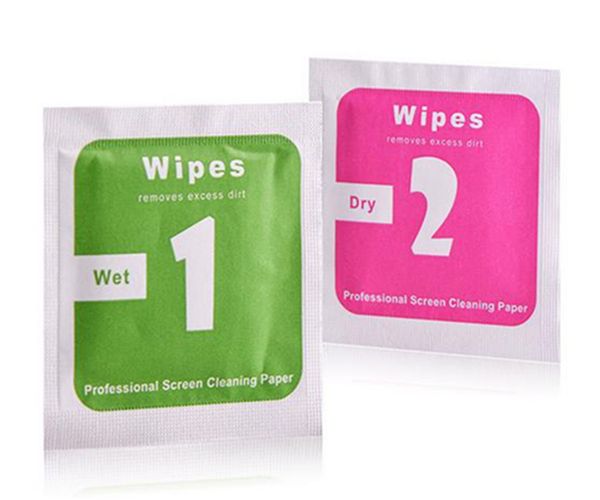 

wet and dry alcohol wipe clean screen wipes cloth pack for cell phone camera cleaning tool