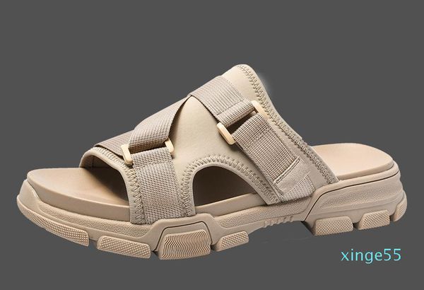 

brand khaki sandals summer size 39-44 man's sandal, Black