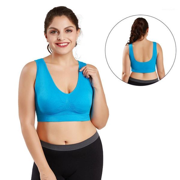 

plus size s-6xl seamless high elastic sports bra yoga underwear push up crop fitness running vest jogging gym bra women1, White;black