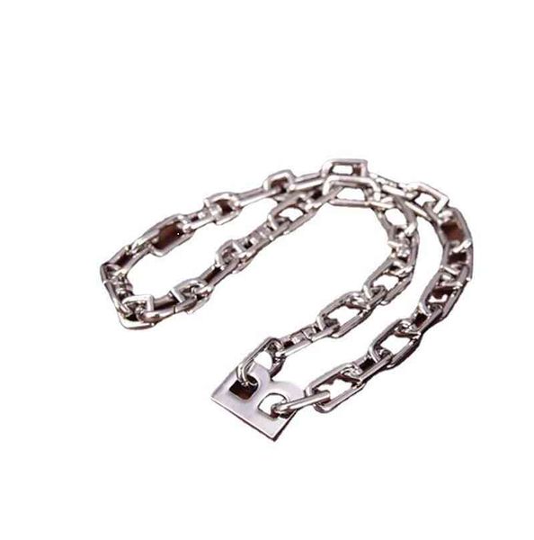 

star style thick chain necklace fashion heavy industry personalized clavicle new strength jewel, Silver