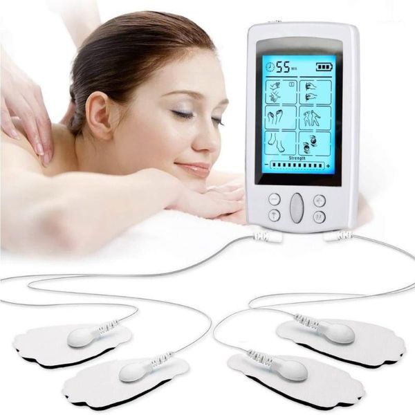 

16 modes dual output ems eletric muscle stimulator body massager tens shockwave physiotherpy physical therapy equipment1