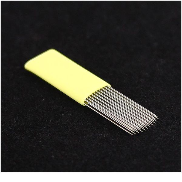 

50pcs u shape 21pin double needles blade for microblading permanent fog eyebrow tattoo needle 3d embroidery manual beaut jllfnc