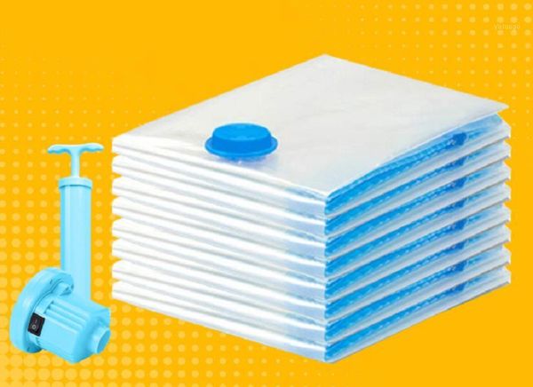 

factory stock vacuum compression bag clothes quilt travel storage bag single layer foot 7 silk transparent air extraction pe+pa compression1