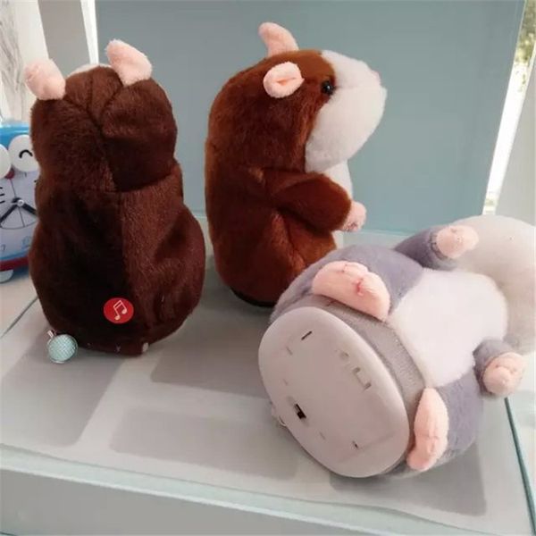 

talk sound record repeat electric little hamster doll cute plush toy gift for kid both boy and girl