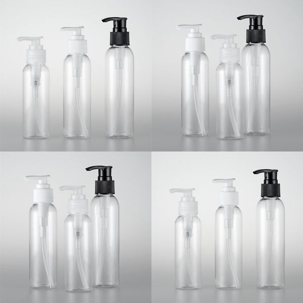 

screw pump bottle light and handy convenient carry transparent two color optional round shoulder bottle 0 97py a29