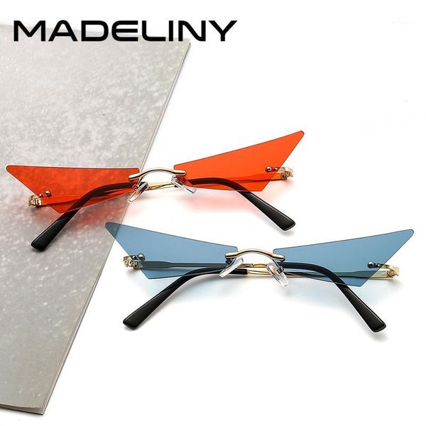 

sunglasses madleiny personality small frame women vintage alloy ocean lenses sun glasses female fashion accessory ma4341, White;black