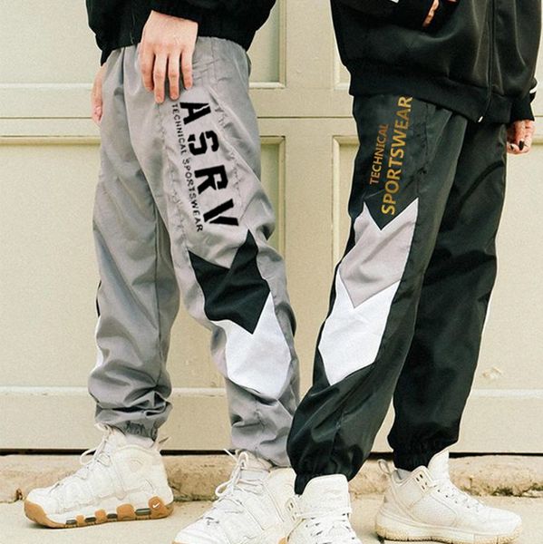 

running pants men's streetwear hip hop sport joggers sweatpants fashion gym fitness sportswear men loose harem trousers techwear, Black;blue