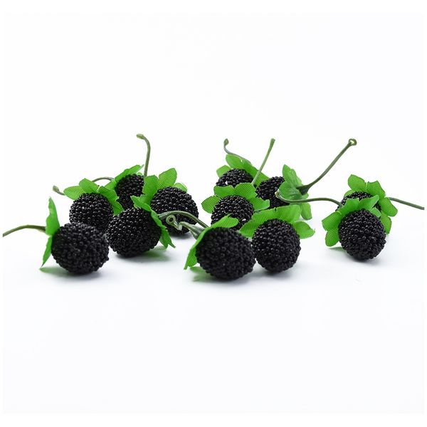 

10 шт. подделка шелковицы клубничный лист diy подарки коробки рождественские ремесло материалы свадебные свадебные брошь украшения дома аксе