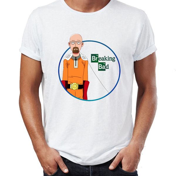 

men's t shirt heisenberg breaking bad saitama onepunch man funny crossover nerdy tee sport hooded sweatshirt hoodie