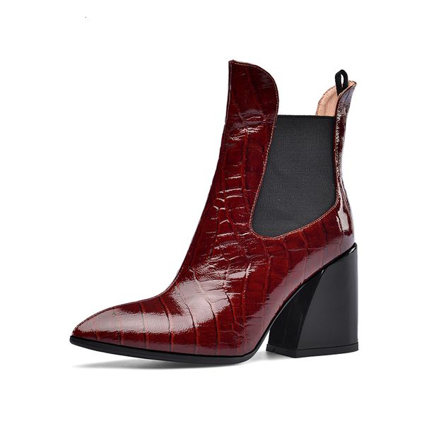 

women's 2021 boots natural plus size 22-26.5cm european upper and lining thick heels 94wy, Black
