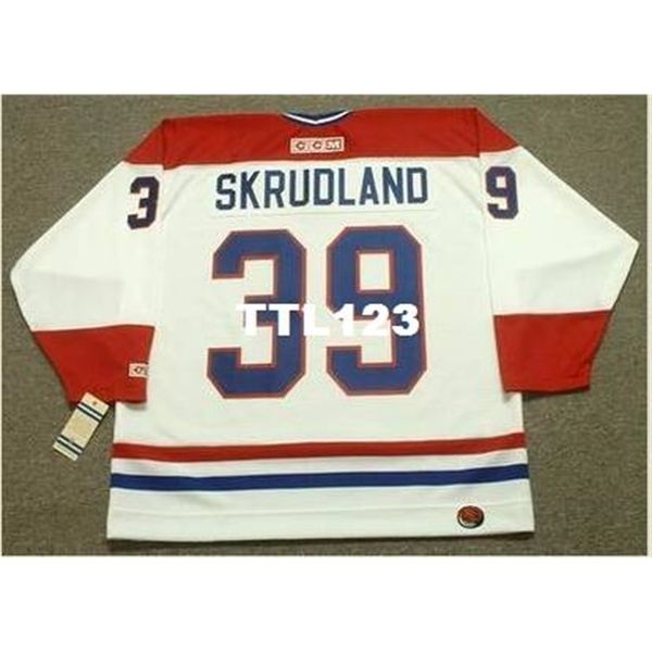 

740s #39 brian skrudland montreal canadiens 1986 ccm home hockey jersey or custom any name or number retro jersey, Black