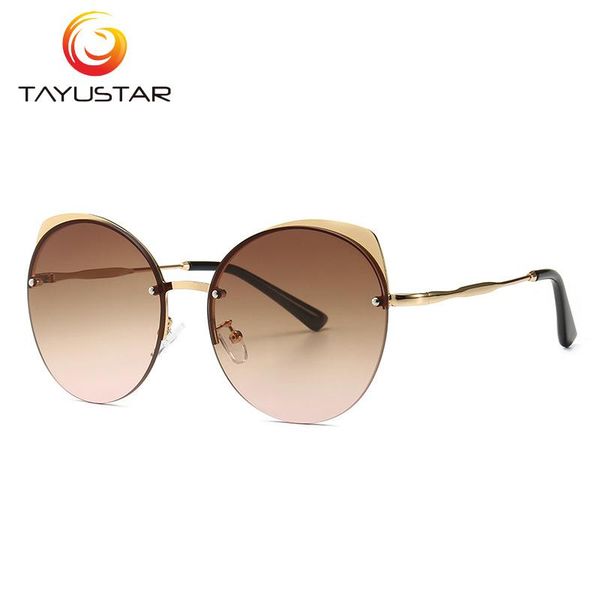 

meeshow 2020 fashion sunglasses luxury female cat eye sunglasses round vintage diopter-brand glasses, White;black