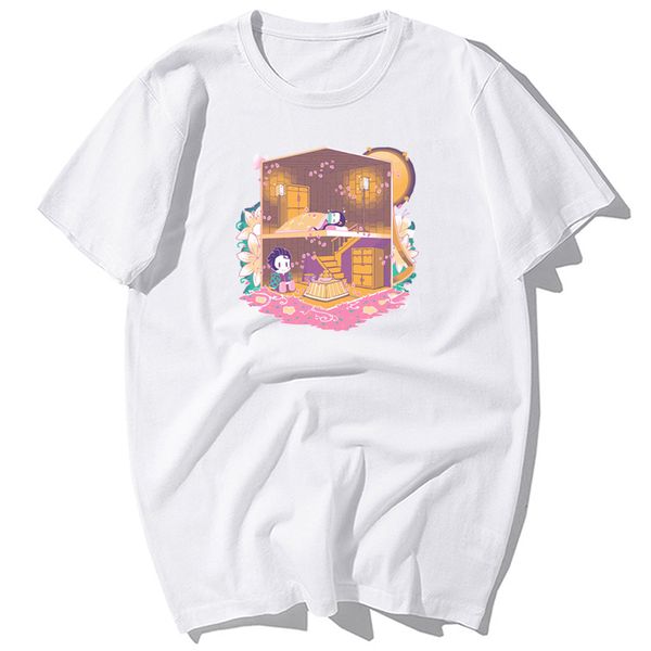 

funny japan anime cute kimetsu no yaiba print men's summer casual short sleeve harajuku streetwea sport hooded sweatshirt hoodie men t