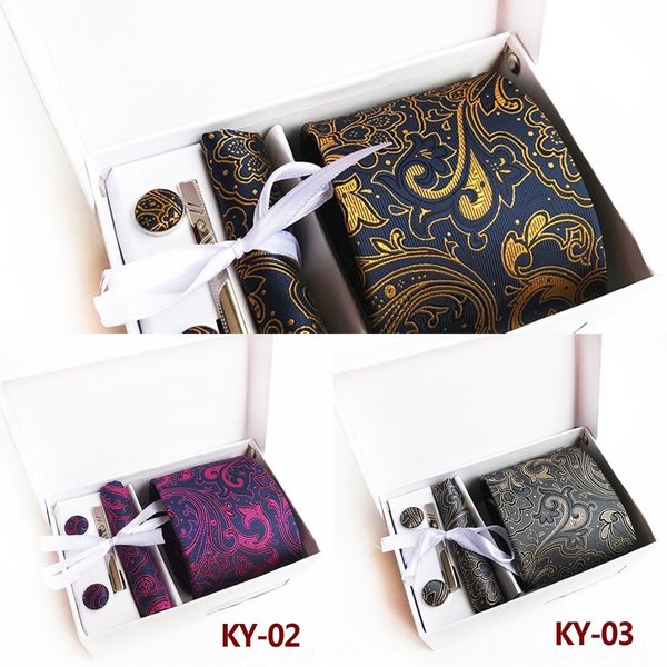 

m19q silk multicolor floral paisley box checked solid dots mens ties necktieswoven jacquard sales brand new ha, Black;blue