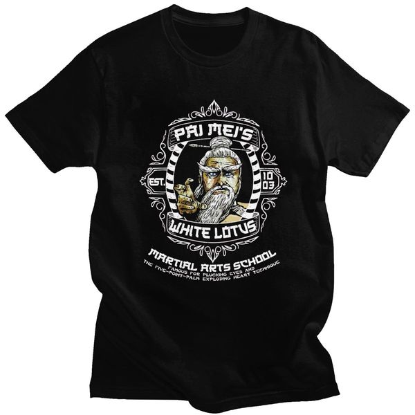 

sport pai mei white lotus kill bill t shirt men cotton fashion t-shirt short sleeves hattori hanzo tarantino movie film tee merch