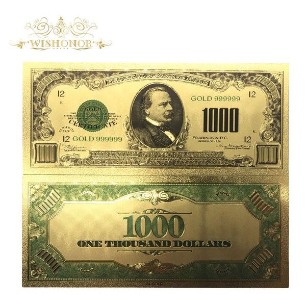 

all type 2018 america banknote dollar gold banknote in 24k gold plated paper money for collection sqclrk pingtoy