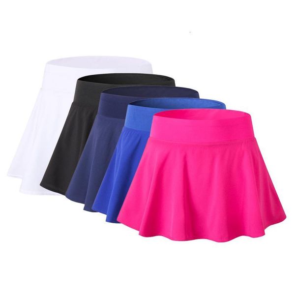 

2020 sports yoga skorts fitness short badminton breathable quick drying women sport anti exposure tennis skirt, White;black