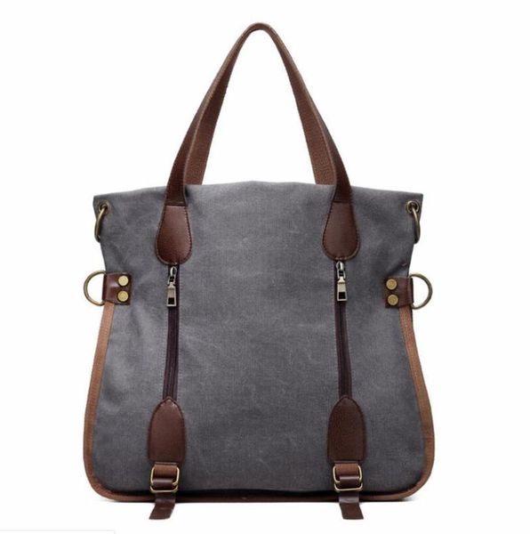 

new portable diagonal shoulder bag retro high-capacity commuter bag trend joker canvas