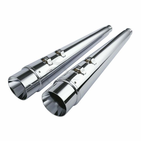 

motorcycle 4" megaphone slip-on mufflers exhaust for bagger touring electra glide 1995-2020