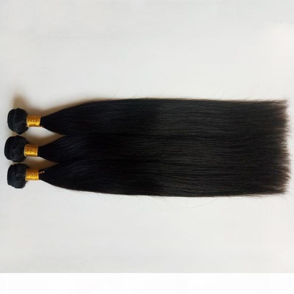 

unprocessed malaysian virgin human hair weft cuticle aligned factory direct sale selling 8-30inch brazilian human hair weaves bundles, Black