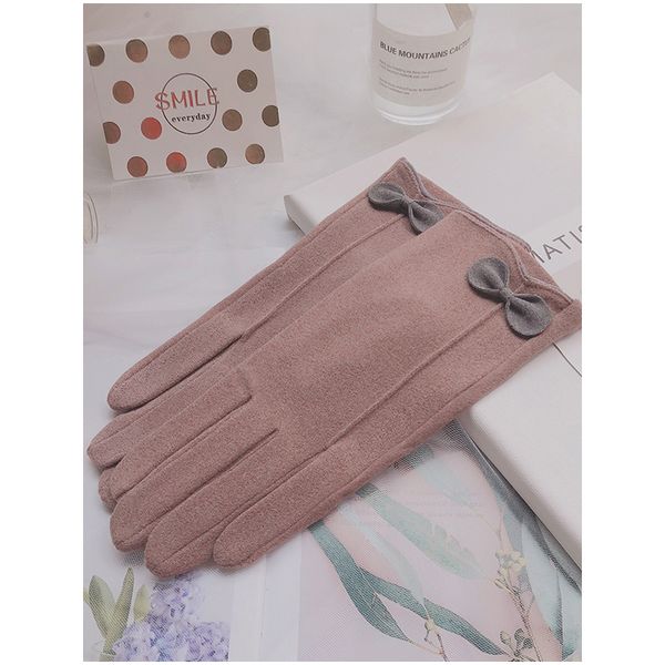 

warm newautumn gloves drive women winter, keep in spring, ride an electric car, elastic and antiskid single layer touch screen, lovely