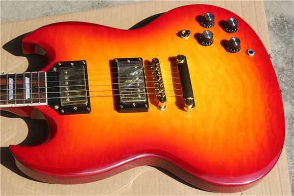 

china oem factory new brand custom red color sg electric guitar