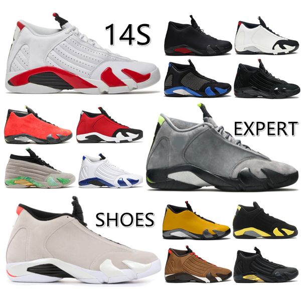 

2022 14 14s sports university basketball shoes black toe fusion varsity red retro suede thunder men cool grey dmp candy cane euro size 40-46