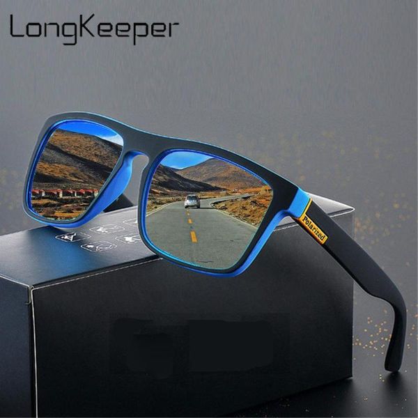 

Fashion Polarized Sunglasses Men Designer Vintage Square Outdoor Driving Sun Glasses Male Mirror Goggles Oculos, White;black