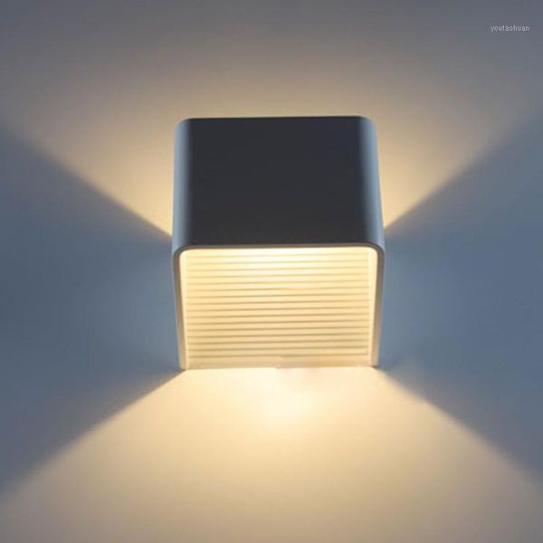 

wall lamp indoor lighting 6w cob high-end cube light aluminum 85-265v luminous bathroom living room home decoration1