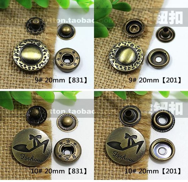 

sicoda 5sets 831 201 поделки ручной работы аксессуары металла джинсы ретро кнопка декоративные buttonss защелками rivet 20мм wmtybs dh_nices