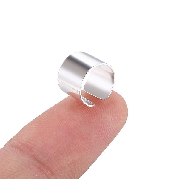

2pcs/lot alloy new european and american trade fashion simple personality pierced ear cuffs ear clip fake earrings jewelry q jlllug, Silver