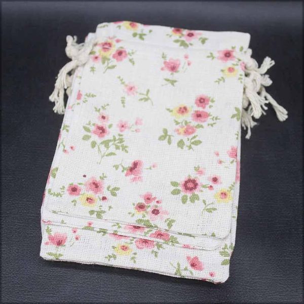 

5pcs 10x14 cotton bags animals flower pattern gifts bags party christmas gift jewelry pouches packing bag drawstring bags wmteyo bdesybag