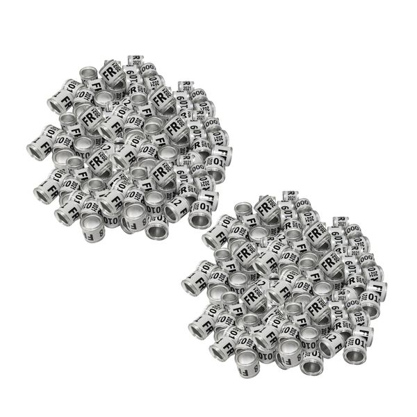 

200pcs 2021 aluminium bird dove racing pigeon leg rings