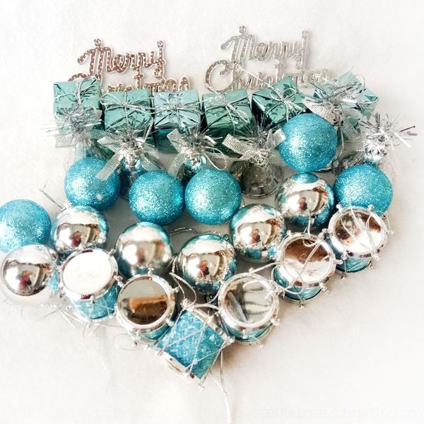 

7b0fv christmas decorations 2-4cm sets of foam 32 christmas decorations small pendant plastic multi package pvc gift box pendant accessories