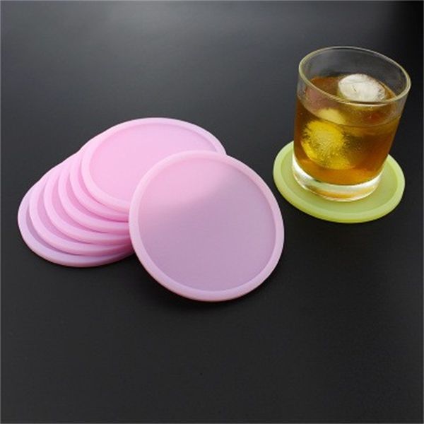 

new product silicone mat heat protection luminescence cup pad waterproof cushion home and outdoor sold well 2 4dsh1